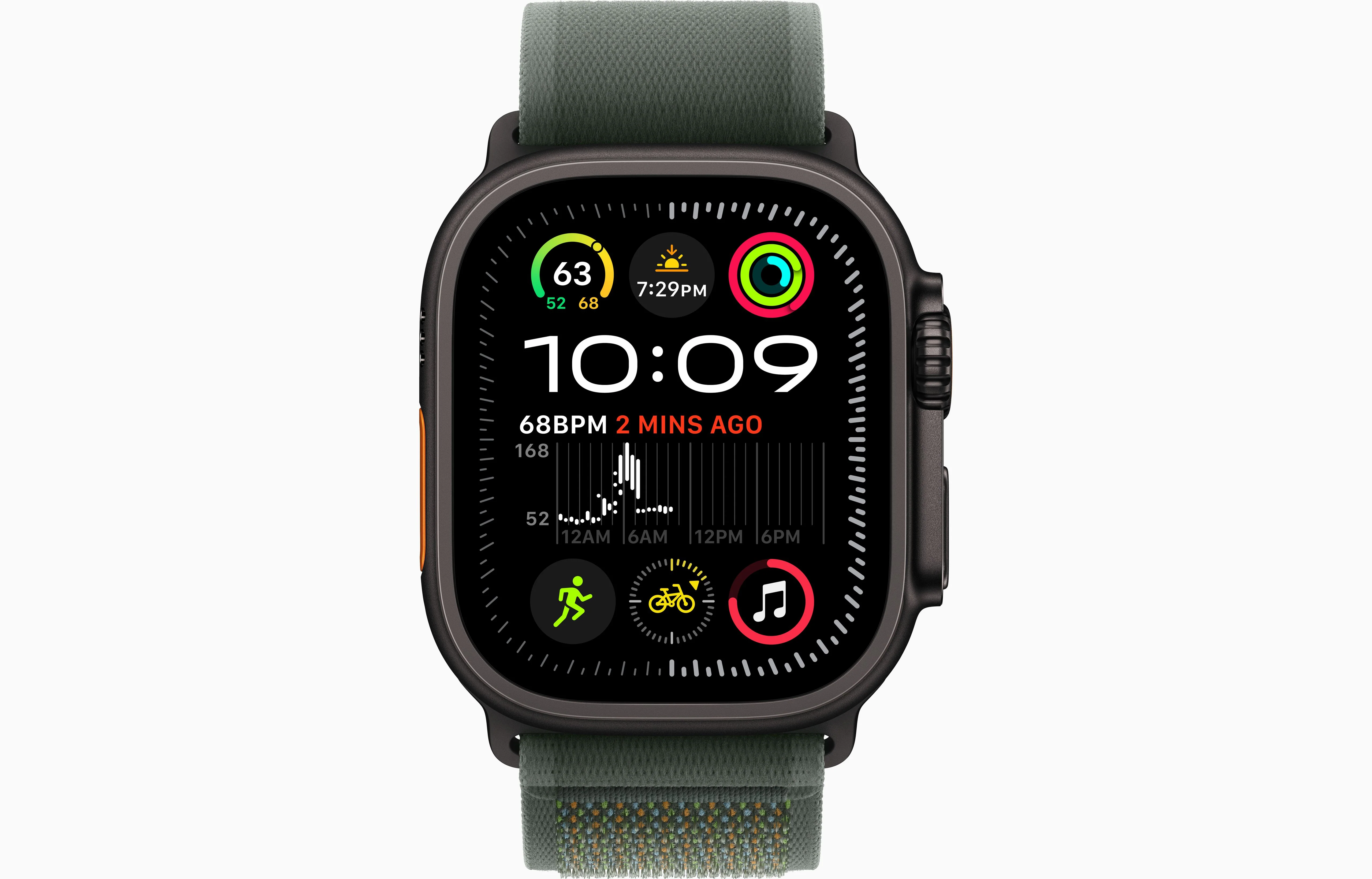 Apple Watch Ultra 2 Black Titanium Case Trail Loop - Image 5