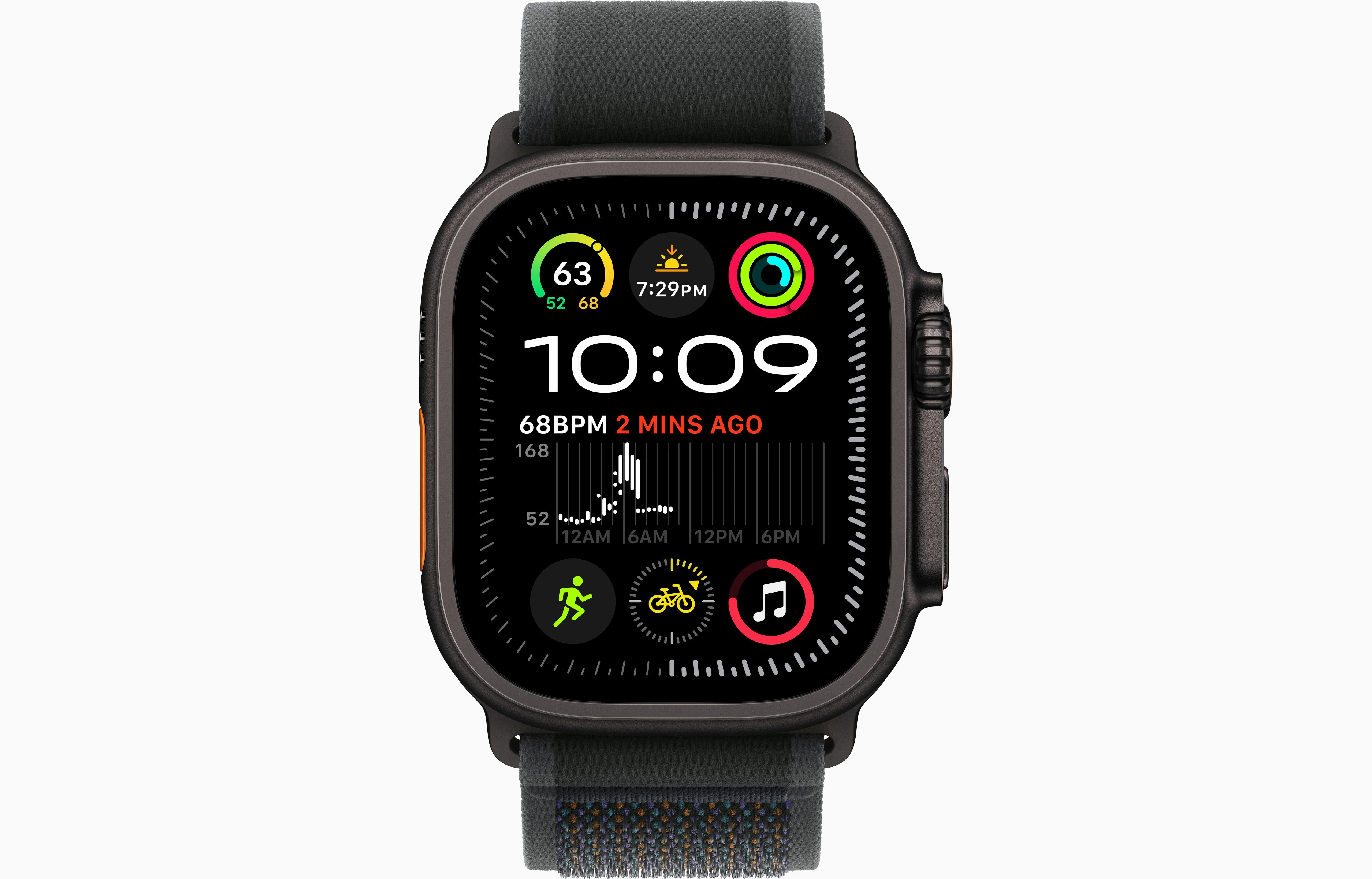 Apple Watch Ultra 2 Black Titanium Case Trail Loop - Image 8